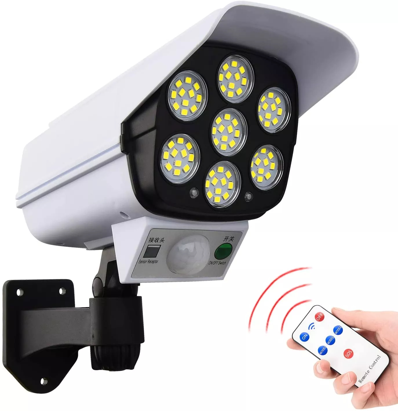 FOCO LED SOLAR TIPO CAMARA DE VIGILANCIA LEGENDS